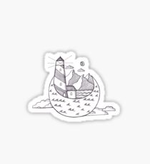 Lighthouse Moon Sticker