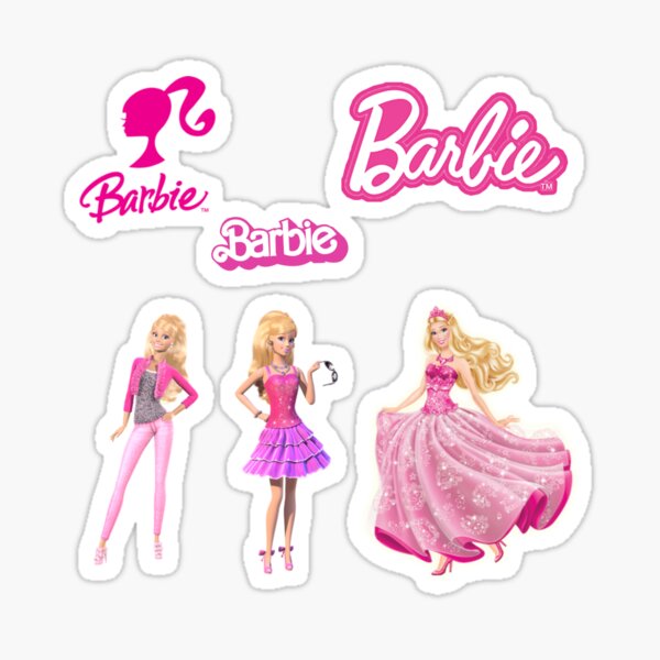 barbie sticker set