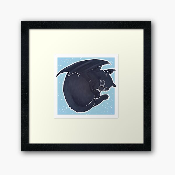 Warm Kitty, Scaly Kitty— Wizards Tales of Arcadia Fanart Framed Art Print