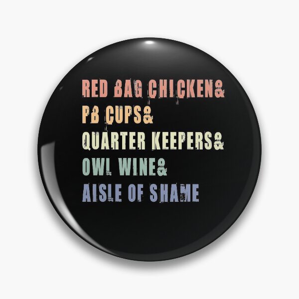 Item preview, Aisle of Shame Words ( red bag chicken& pb cups& quarter keepers& owl wine& aisle of shame ) designed and sold by Dream-bubble.