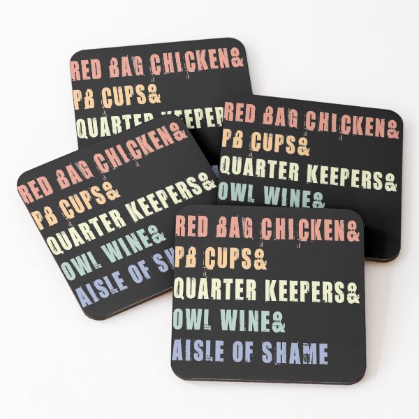Item preview, Aisle of Shame Words ( red bag chicken& pb cups& quarter keepers& owl wine& aisle of shame ) designed and sold by Dream-bubble.