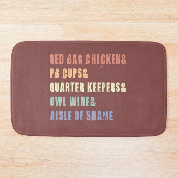 Item preview, Aisle of Shame Words ( red bag chicken& pb cups& quarter keepers& owl wine& aisle of shame ) designed and sold by Dream-bubble.