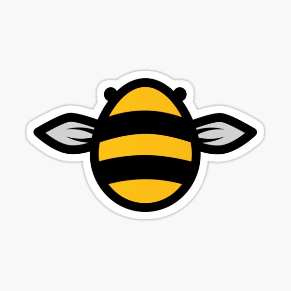 Simple bee sticker