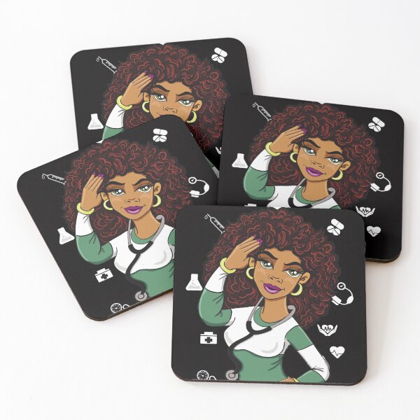 Item preview, PROUD AFRICAN AMERICAN NURSE STRONG CONFIDENT QUEEN designed and sold by Coconil.