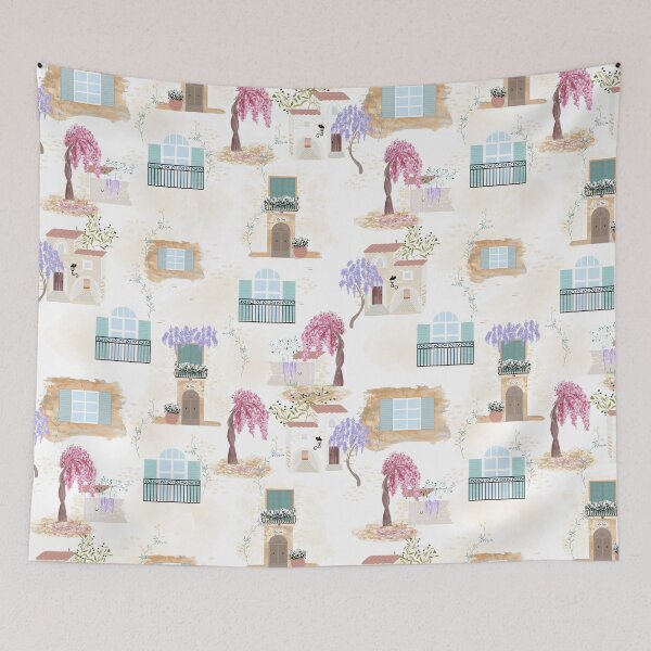 Item preview, French country style balcony designed and sold by SweetCoolVibes.