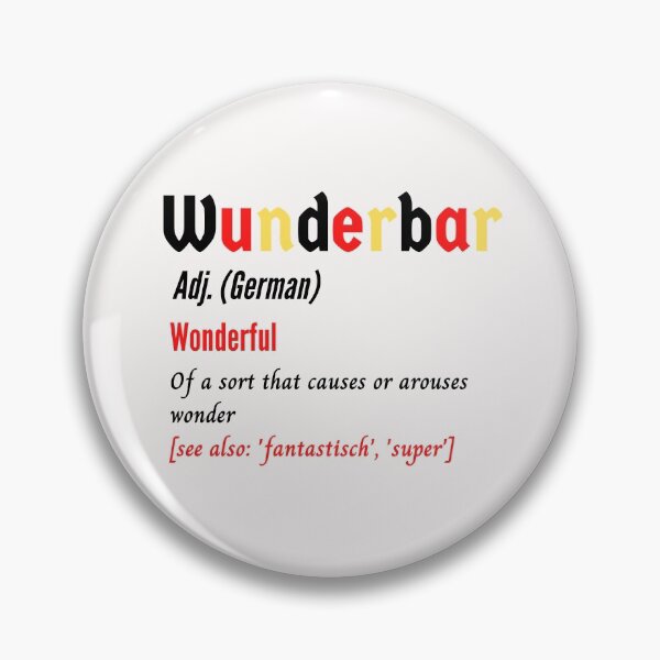 Item preview, Wunderbar Deutsch Wonderful German Flag Colours Definition designed and sold by Time4German.