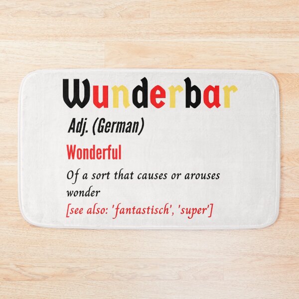 Item preview, Wunderbar Deutsch Wonderful German Flag Colours Definition designed and sold by Time4German.