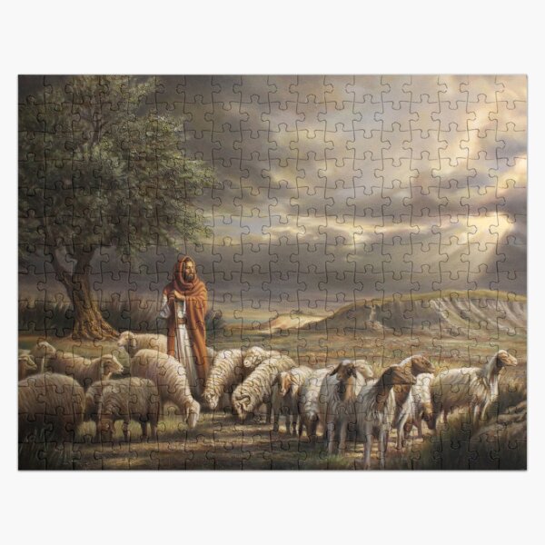 Vista previa del artículo con la obra «Pastor con rebaño», diseñado y vendido por Esalazar.