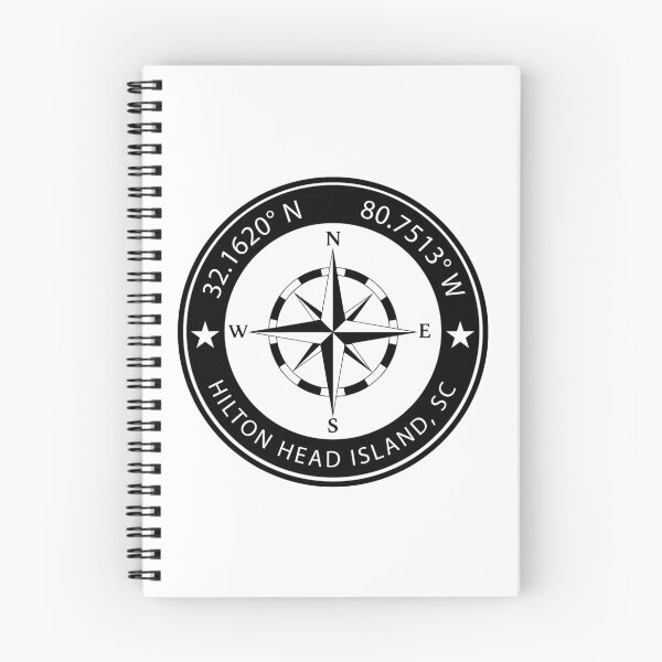 Item preview, Hilton Head Island, South Carolina Geographical Coordinates designed and sold by TeeOhGraphics.