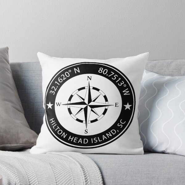 Item preview, Hilton Head Island, South Carolina Geographical Coordinates designed and sold by TeeOhGraphics.