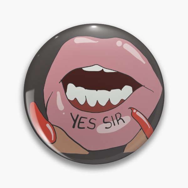 Item preview, YES SIR Lip Tattoo designed and sold by jenartfart.