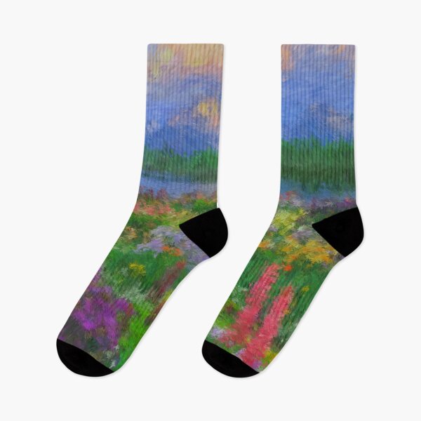 Item preview, Colorful Impressionist Flower Field designed and sold by maryedenoa.