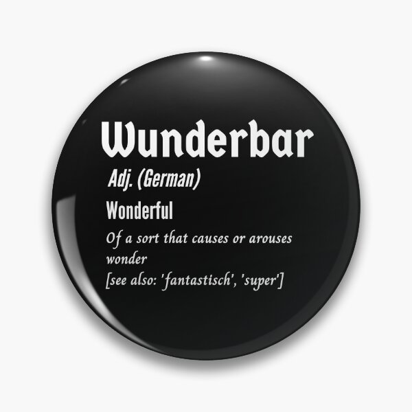 Item preview, Wunderbar Wonderful German Deutsch Definition designed and sold by Time4German.