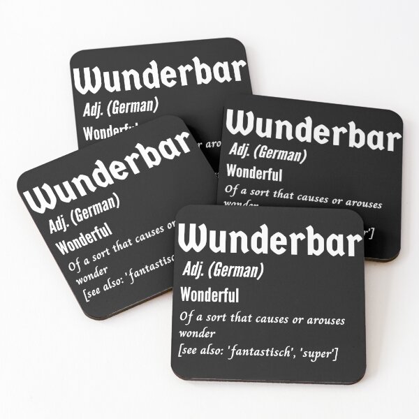 Item preview, Wunderbar Wonderful German Deutsch Definition designed and sold by Time4German.