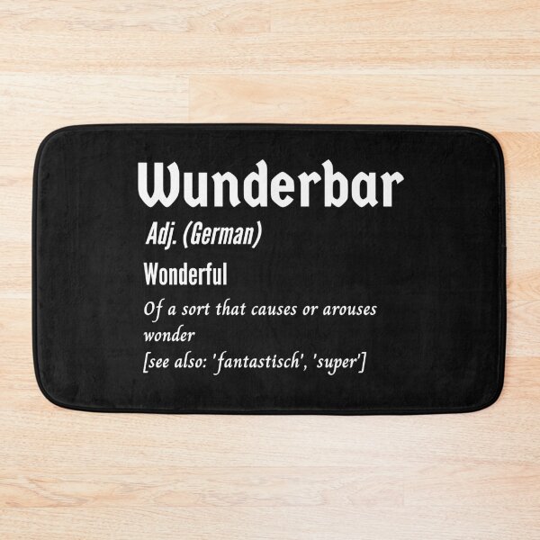 Item preview, Wunderbar Wonderful German Deutsch Definition designed and sold by Time4German.