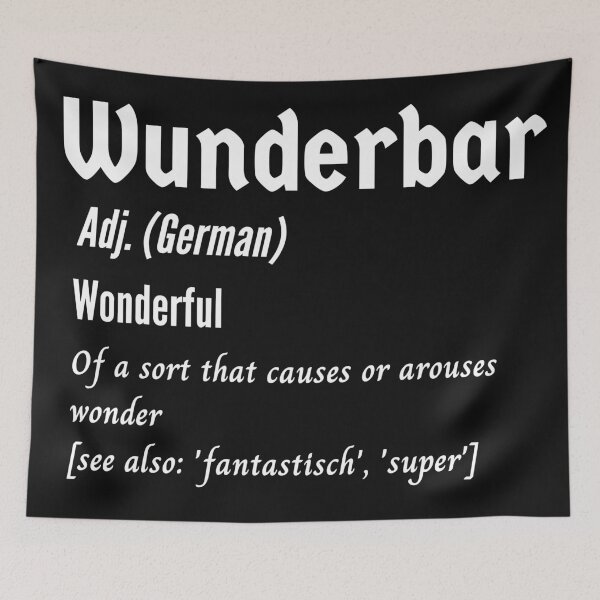 Item preview, Wunderbar Wonderful German Deutsch Definition designed and sold by Time4German.