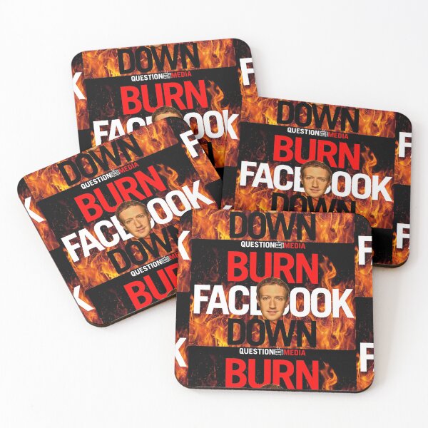 Item preview, Burn Facebook Down designed and sold by QuestionMedia.