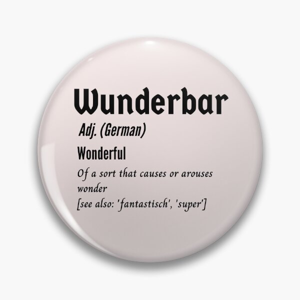 Item preview, Wonderful Wunderbar German Dictionary Definition designed and sold by Time4German.
