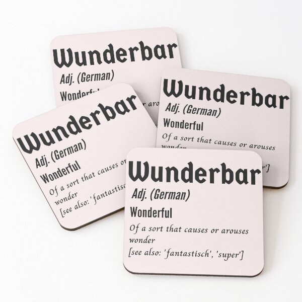 Item preview, Wonderful Wunderbar German Dictionary Definition designed and sold by Time4German.