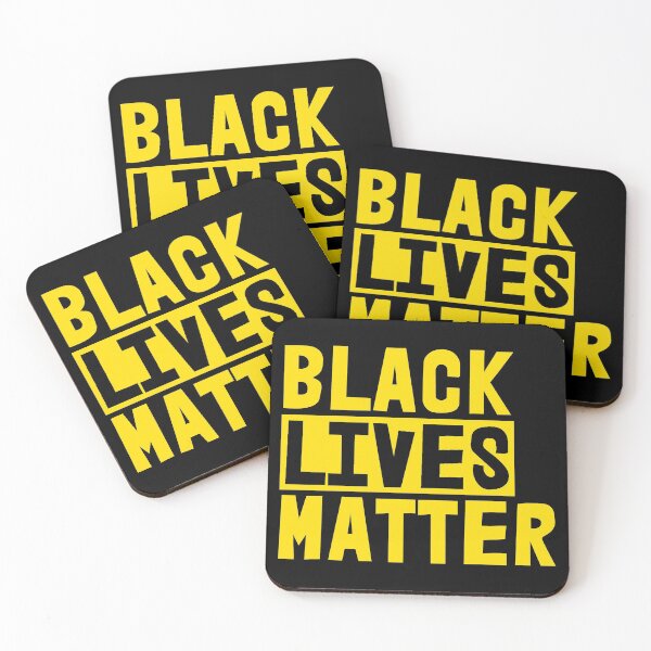 Item preview, Black Lives Matter (yellow on black) designed and sold by Thelittlelord.