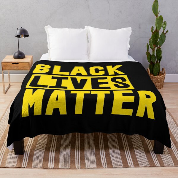 Item preview, Black Lives Matter (yellow on black) designed and sold by Thelittlelord.