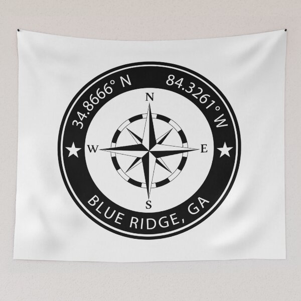 Item preview, Blue Ridge, Georgia Geographical Coordinates designed and sold by TeeOhGraphics.