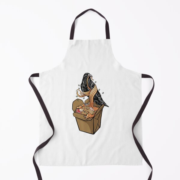 Item preview, Raven eating ramen designed and sold by WelcomeToJapan.