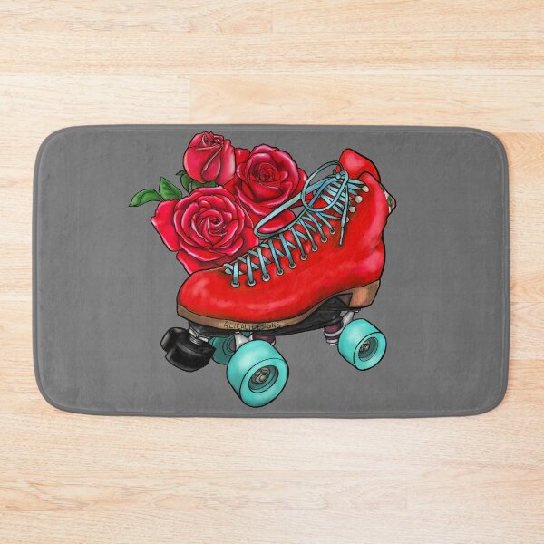 Item preview, Red Floral Skate  designed and sold by AliCaliDesigns.