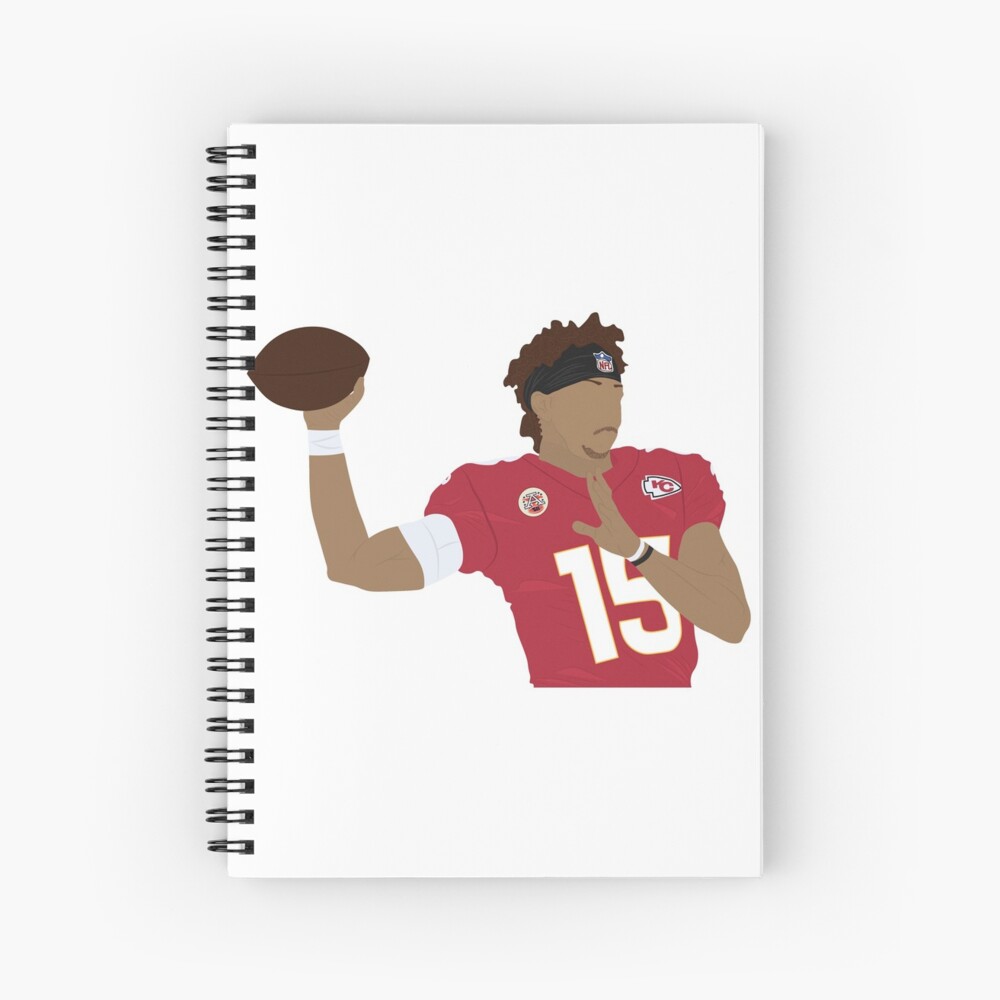 Patrick Mahomes - Kansas City Chiefs Spiral Notebook by Colleen