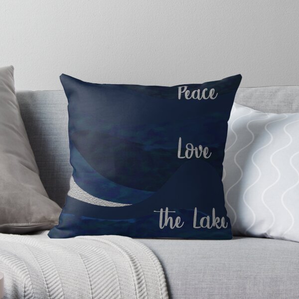 Peace.Love. The Lake Throw Pillow