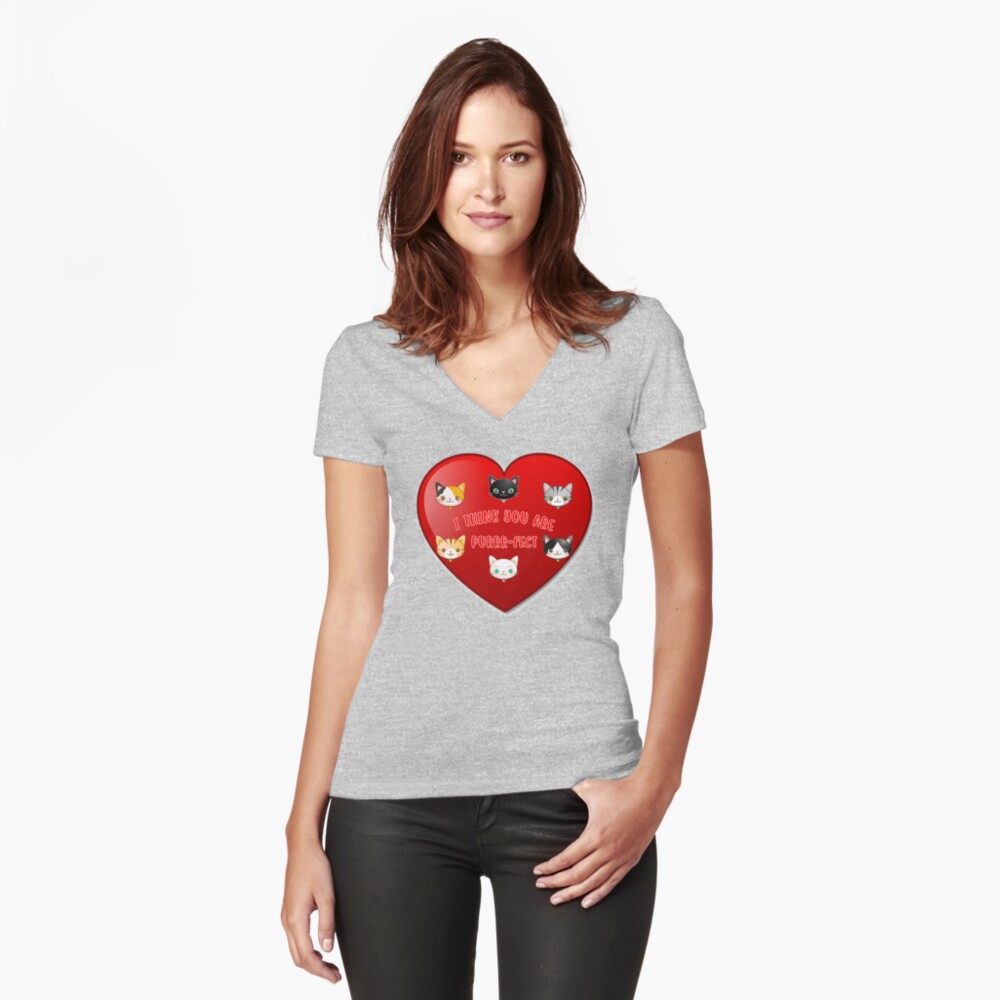 Item preview, Fitted V-Neck T-Shirt designed and sold by maxxexchange.