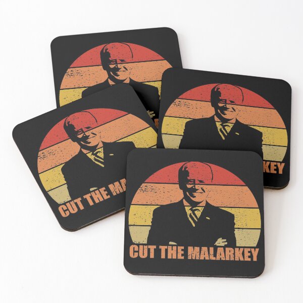 Item preview, Cut The Malarkey Retro Sunset Distressed - Joe Biden designed and sold by RandomStuffShop.