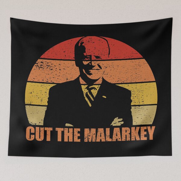 Item preview, Cut The Malarkey Retro Sunset Distressed - Joe Biden designed and sold by RandomStuffShop.