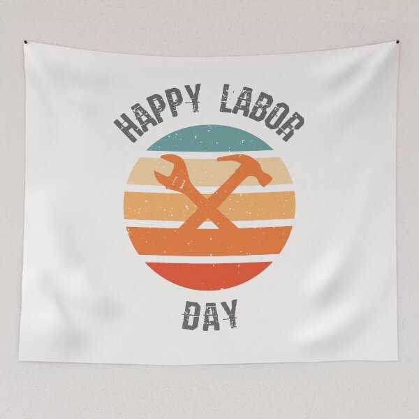 Item preview, Happy Labor Day Retro Sunset designed and sold by ShirtsJH.