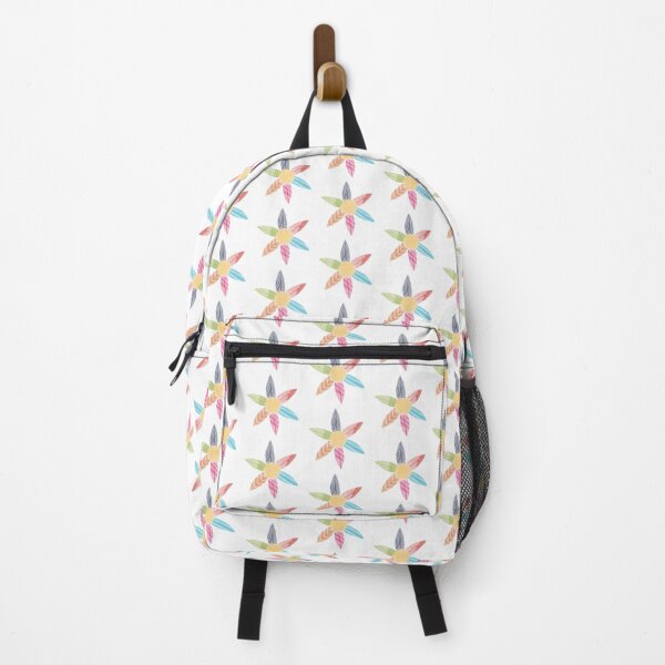 Surfboard Flower Watercolour Backpack