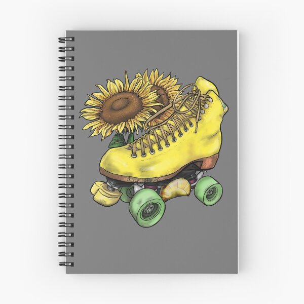 Item preview, Yellow Floral Skate  designed and sold by AliCaliDesigns.