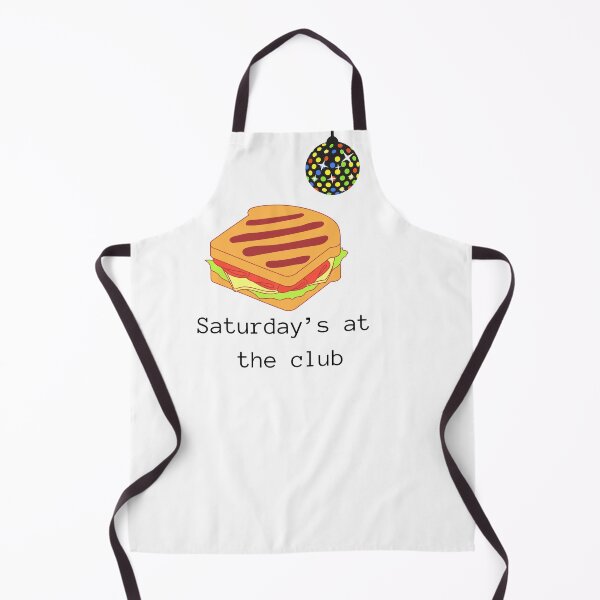 Item preview, Saturdays at the club sandwich(club/turkey/food/club/tomato/lettuce)clubbing tshirt designed and sold by fitpress.
