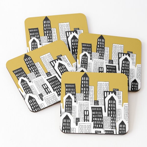 Item preview, Goldenrod Cityscape designed and sold by livpearl13.