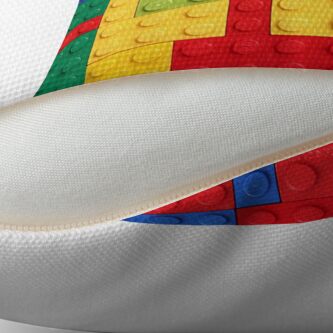 Alternate view of Colorful Bricks Design Throw Pillow