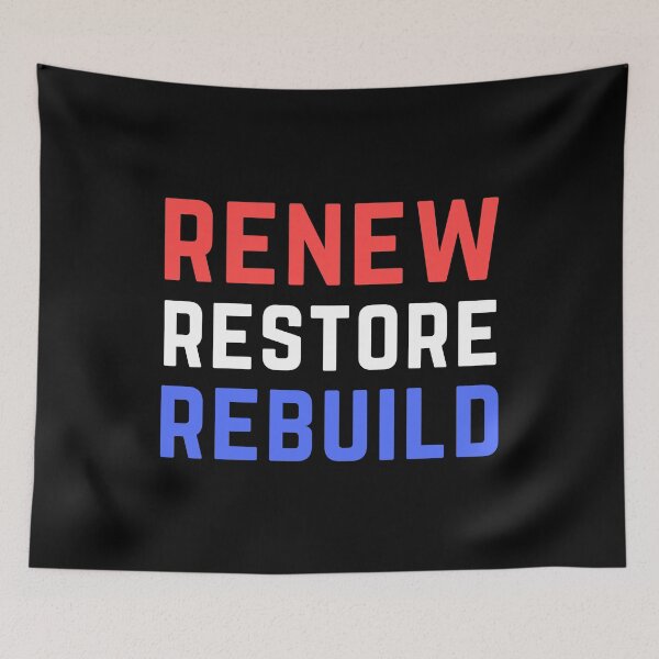 Item preview, Renew Restore Rebuild designed and sold by PurpleTank.
