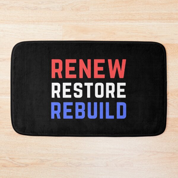 Item preview, Renew Restore Rebuild designed and sold by PurpleTank.
