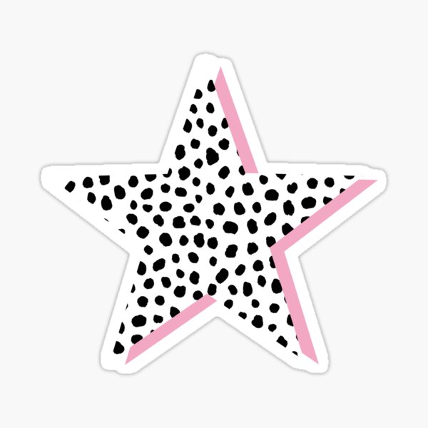 Item preview, Dalmatian Print, Black and Pink Star designed and sold by OneThreeSix.