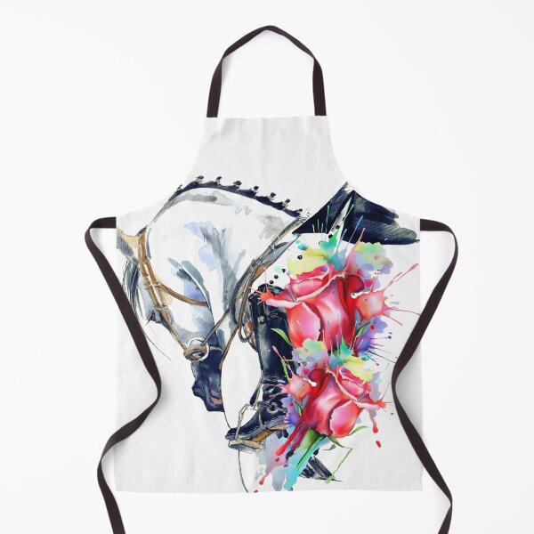 Item preview, Beautiful white horse with vibrant water color flowers decor and clothing designed and sold by Epic Splash Creations.