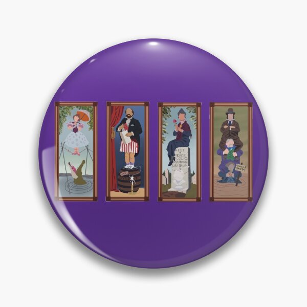 Item preview, Minimalist Haunted Mansion Stretching Room Portraits designed and sold by DisSpooks.