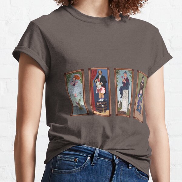 Minimalist Haunted Mansion Stretching Room Portraits Classic T-Shirt