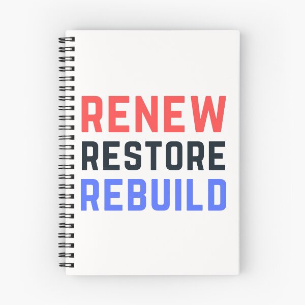 Item preview, Renew Restore Rebuild designed and sold by PurpleTank.