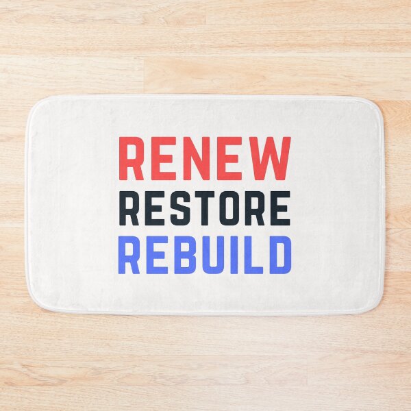 Item preview, Renew Restore Rebuild designed and sold by PurpleTank.
