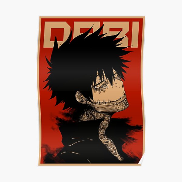 Sad Villain Posters Redbubble - dabi face roblox