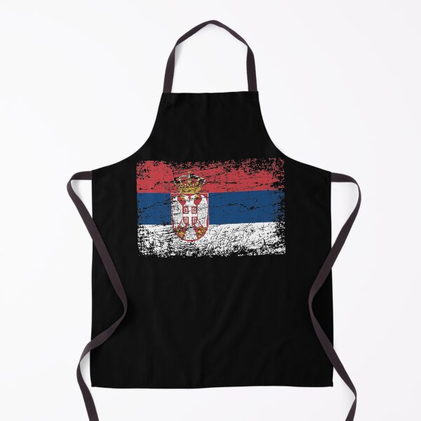 Item preview, Serbia Serbian flag flag used look designed and sold by GeogDesigns.