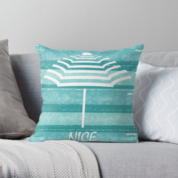Lone Umbrella Throw Pillow